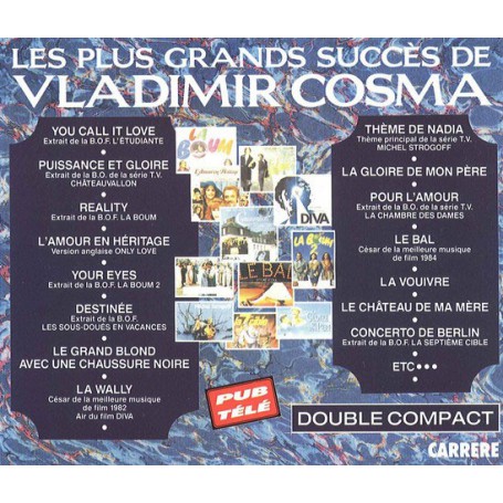 LES PLUS GRANDS SUCCÈS DE VLADIMIR COSMA