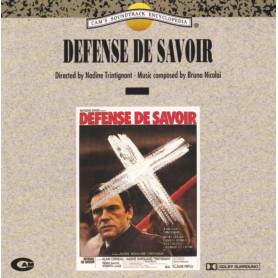 Défense de Savoir | Bruno NICOLAI | CD