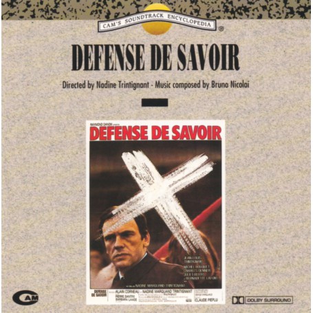 Défense de Savoir | Bruno NICOLAI | CD